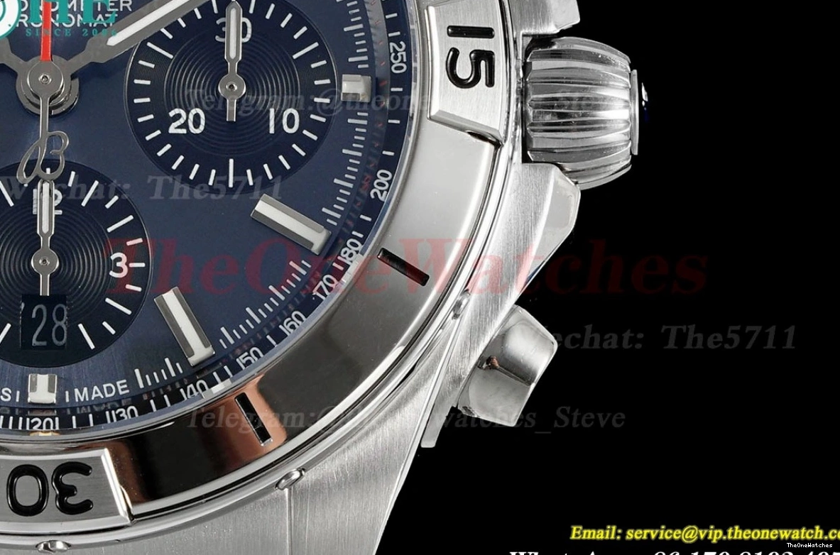 TF A7750 SS Stk B01 Chronomat Blue 42MM SS 0203